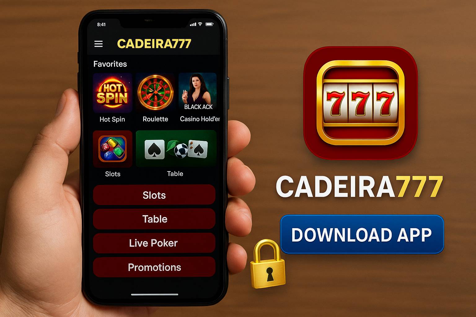 Baixar o CADEIRA777 Cassino App